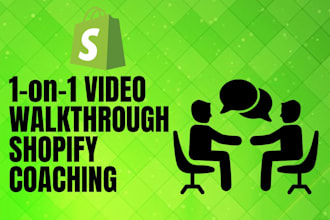 be your shopify mentor, shopify coach, shopify consultant, marketing coach