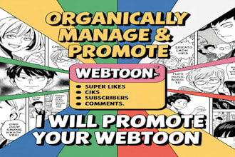 do organic promotion for your webcomic webtoon manga tapas comics