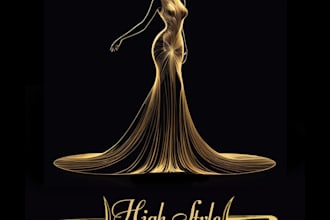 a luxurious, futuristic or vintage logo