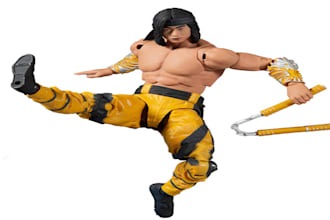 model 3d character, 3d action figures, 3d goku, articulated figure for 3d print