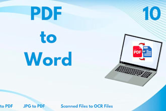 convert PDF to word ,jpg, or ocr scanned files accurately