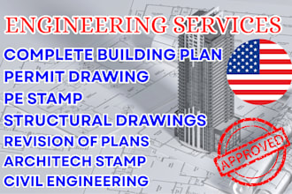 do civil engineering plans, architectural,3d rendering, structural and mep plans