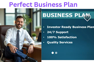 develop investor ready business plan, pitch deck, and financial plan