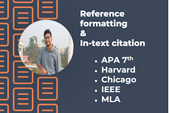 fix and format references in apa, mla, harvard, iee style