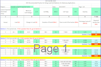 do stationary battery sizing ieee 485 and ieee 1115