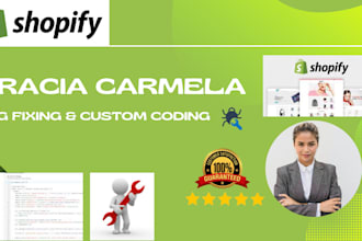 shopify coding custom developer expert bug fixes store optimization