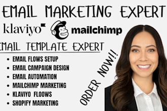 do klaviyo flows, mailchimp marketing klaviyo email campaign template design