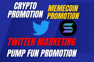 crypto twitter marketing ,memecoin, pump fun token to 50m degen token investors