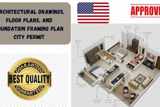do architectural drawings, floor plans, and foundation framing plan city permit