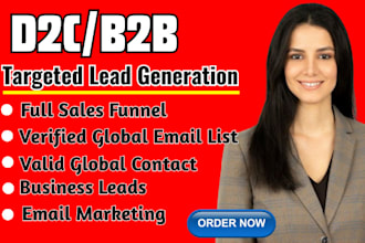 generate niche targeted email list d2c b2b bulk email list for any industry