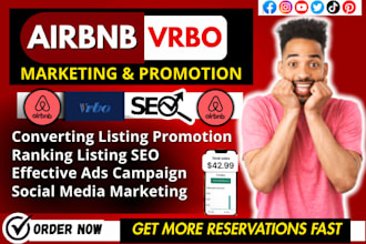 do airbnb listing promotion to boost booking, airbnb and vrbo SEO description
