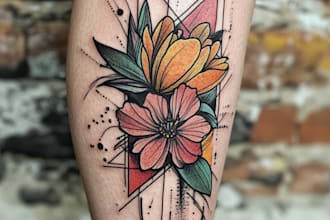 create unique custom tattoo design, tattoo sleeve