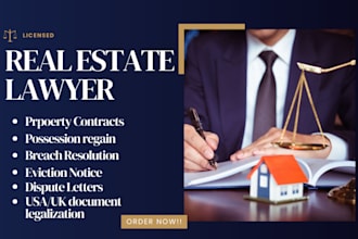 draft property contract legal document review tenant landlord eviction notice