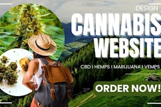 design a weed website marijuana website cannabis website hemp cbd vape website