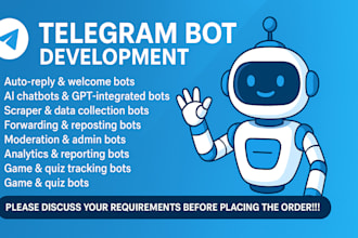 create professional telegram bot for your business
