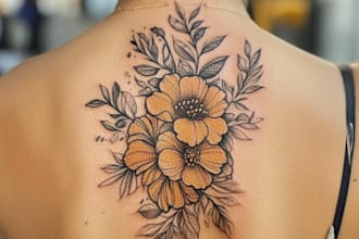 draw a unique fine line tattoo design for you