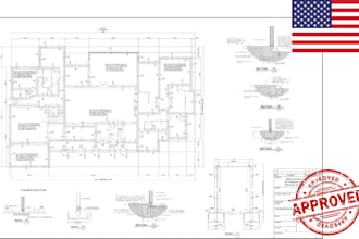 licensed structural engineer framing plan foundation structural drawing pe stamp