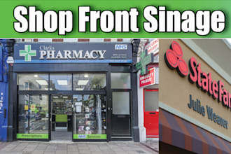 do 3d letter signage,shopfront hoarding design, storefront retail shop interior,