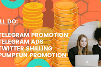 do solana memecoin promotion telegram promotion to to get sales and investors