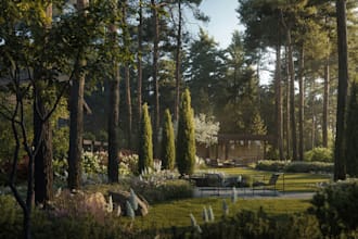 design and render stunning 3d landscape and outdoor spaces
