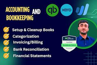 provide quickbooks, xero bookkeeping, cleanup and bank reconciliation for UK USA