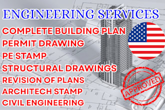 draw architectural plans, elevations, framing, foundation, mep for city permit