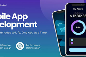 do mobile app development, android, ios flutter, reactnative