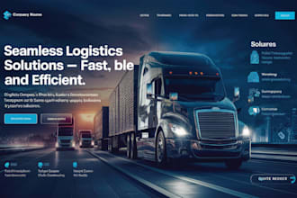 build SEO optimized trucking and logistics website, moving company website