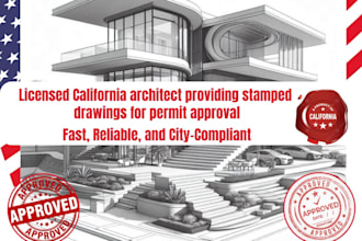 do USA licensed wa, fl, ny, tx, al, land survey report, ca stamp for approval