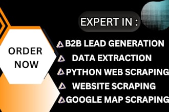 do python website web scraping b2b leads generation google map data extraction