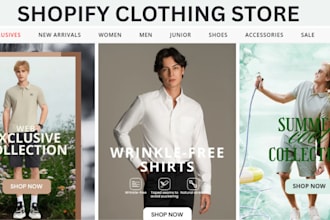 design shopify clothing store fashion website shopify clothing brand store desig