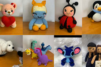 write you detailed amigurumi crochet pattern with pictures, PDF, and videos etsy
