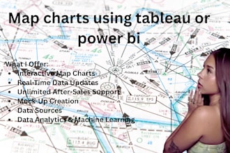 create interactive map charts using tableau or power bi