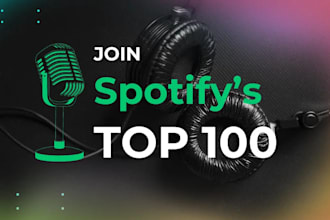 do spotify music album promotion for rnb, hip hop, soundcloud music to 5 million