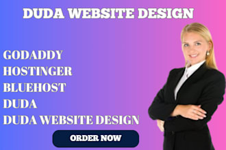do duda website design, setup hostinger, bluehost, godaddy, duda, duda template