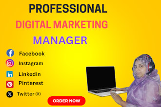 be your digital marketing manager social media manager