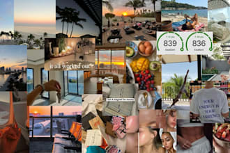 make an aesthetic vision board based on your goals