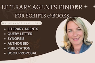 find literary agents for your movie scripts books and any genre script