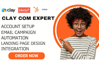 setup clay com klaviyo  hubspot  apollo io yotpo sms workflow