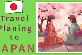 plan a travel itinerary for your trip to japan