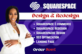 build squarespace website, design or development squarespace website