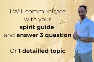 communicate with your spirit guide and answer 3 questions