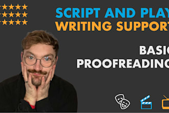 provide proofreading notes on your spec script for slates and meetings