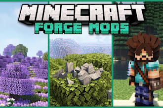 create custom minecraft custom forge mod and mod minecraft