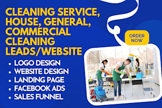 generate cleaning service clean house leads general commercial cleaning website