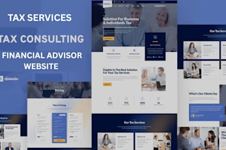 design tax consultant website tax financial advisor website