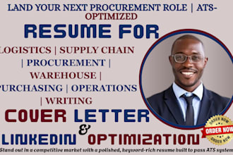 do procurement, contract manager, senior buyer, and operation manager resume