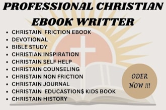 be your christian ebook book blurb ghostwriter format edit publish manuscript