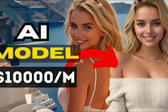 develop saas ai powered influencer website, ai model generator, ai avatar model