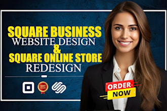 build a high converting square business online store or square business website